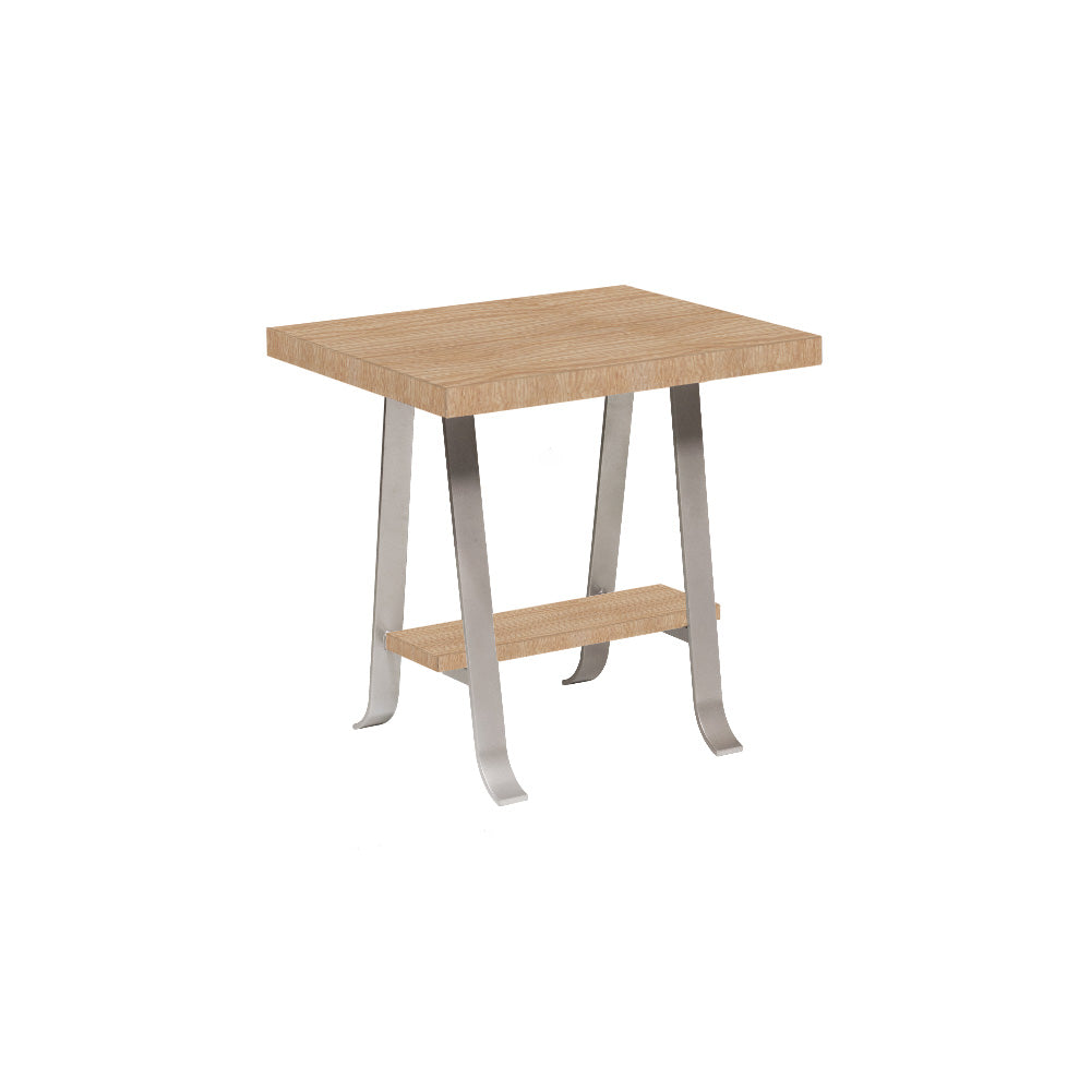 Alpha End Table with Shelf