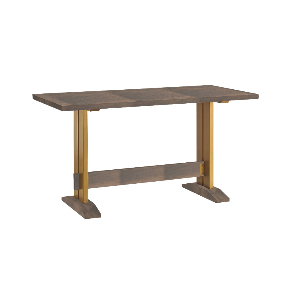 Straight Edge Counter Table with Brooklyn Base