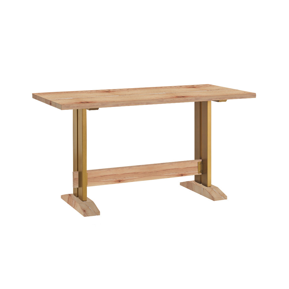 Straight Edge Counter Table with Brooklyn Base