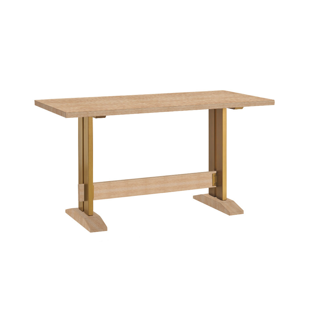 Straight Edge Counter Table with Brooklyn Base