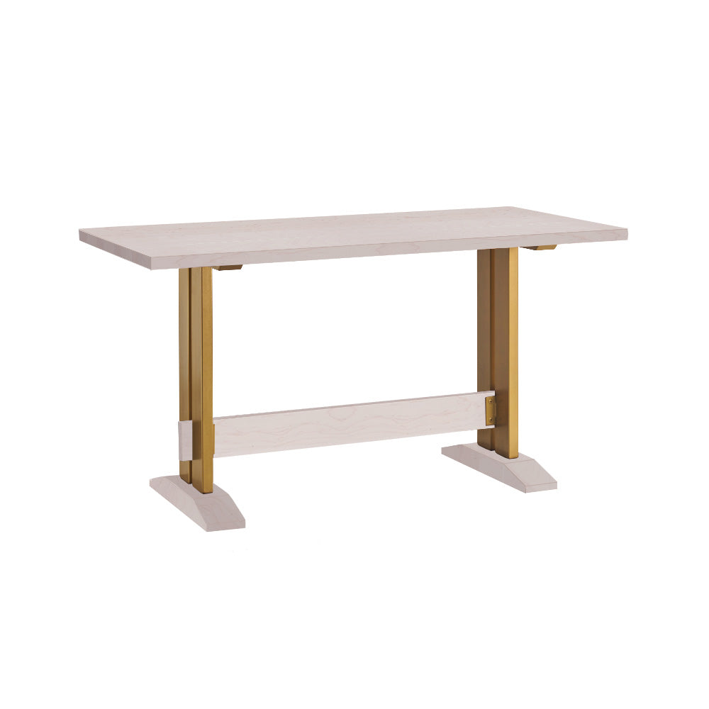 Straight Edge Counter Table with Brooklyn Base